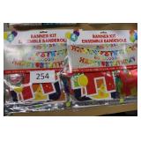 2ct HAPPY BIRTHDAY banner kit