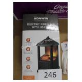 konwin electric fireplace w/heater for small