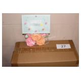 2-24ct felt flower garland (5ft per)