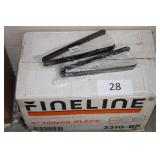 100ct 9ï¿½ plastic black tongs