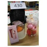 rotating makeup brush storage/10ct beauty