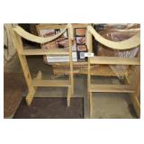 2pc handmade wooden sawhorses