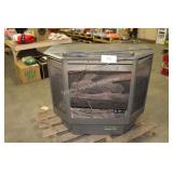 heat master gas log fireplace USED