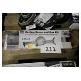 ceiling brace and box kit