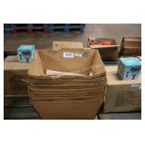 12 cardboard boxes