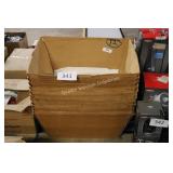 12 cardboard boxes