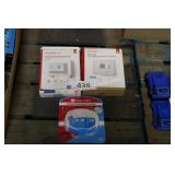 2 thermostats & carbon monoxide alarm