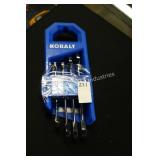 kobalt 4pc ratcheting wrench set (display)