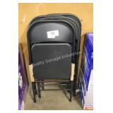4 metal folding chairs