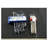 kobalt 8pc wrench & 7pc socket set (display)