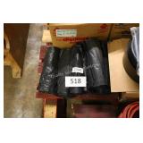 6 rolls blk trash bags
