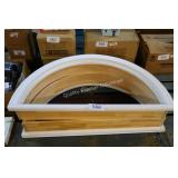 2 semi round window frames