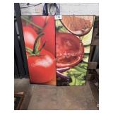 2 lg restaurant artwork