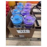 box of water bottles w/ infusing center