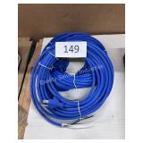 lot of 3 long blue replacement cables w/ plug