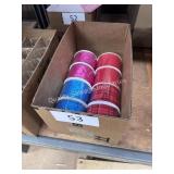 lot of 3ï¿½ Christmas design fabric ribbon rolls