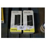 2 canary view security cameras- not tested