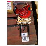 4 metal christmas cardinals