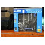 kobalt 238pc mech tool set w/ foam trays