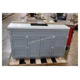 55ï¿½ gray vanity w top