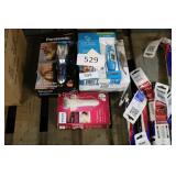 3 electric shavers and thermometer