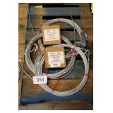 3 winch cable w hooks and 2 motor controls