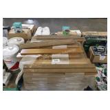 skid of wooden trim/molding