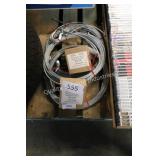 3 winch cables w hooks and 2 motor controls