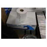 6 white paper towel rolls