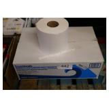 6-white paper towel rolls