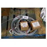 3 winch cables w hooks & 2 motor control