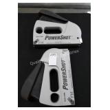 2 power shot staplers (display)