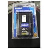 kobalt 40v 5.0ah battery - good (display)