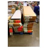 skid of lighted sign holders