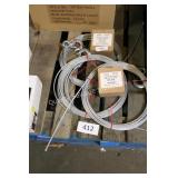 3 winch cables w hooks & 2 motor controls