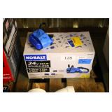 kobalt 24v chainsaw (charger in office)