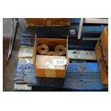 ctn of white sticky labels