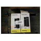 2 canary view cameras - not tested