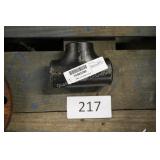 carbon steel butt weld tee pipe fitting