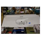 61" vanity (corner damage)