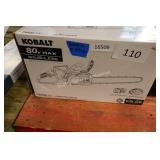 kobalt 80v 16" chain saw (batt/ch in office)