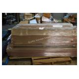 skid of wooden panels/molding
