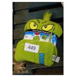 adult hooded grinch suit sz xxl