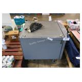 metal rolling cart w door