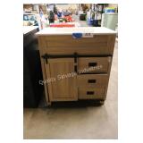 30" vanity w top (broken back rt leg)