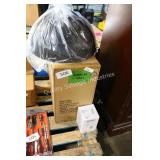 2 blk hanging light fixtures