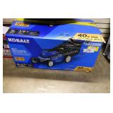 kobalt 40v push mower (batt/ch in office)