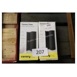 2 canary view cameras - not tested