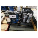 2 braun electric shavers