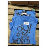 3 asst sz joy to the world shirts